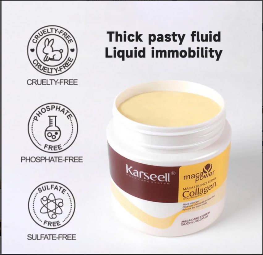 Karseell Hair Mask – Collagen & Maca Deep Repair Treatment (500ml)