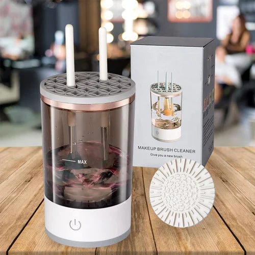 Wash and dry makeup brushes
Makeup brush cleaning machine
Electric brush washer and dryer