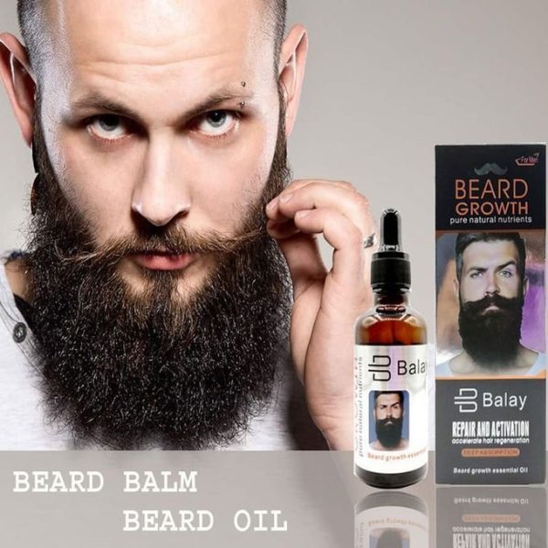 Get Balay Original Beard Growth Essential Oil For Men – Pure Natural Nutrients – Accelerates Hair Regeneration – Deep Absorption – Buy Now – Best Selling Product For Beard Repair & Activation