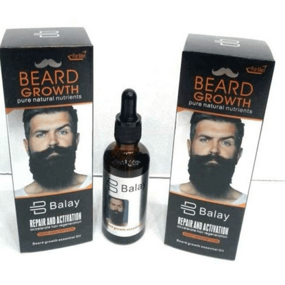 Get Balay Original Beard Growth Essential Oil For Men – Pure Natural Nutrients – Accelerates Hair Regeneration – Deep Absorption – Buy Now – Best Selling Product For Beard Repair & Activation