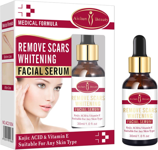 Vitamin E Skin Repair Serum
Kojic Acid Scar Removal Serum
Face and Body Scar Serum
Aichun Facial Serum 30ml

