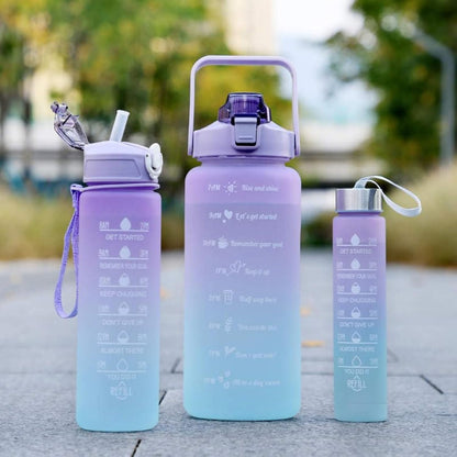 Fitness Water Bottles Set
Gym Water Bottles for Men & Women
Sports Water Bottles Set
3 Pcs Water Bottles





