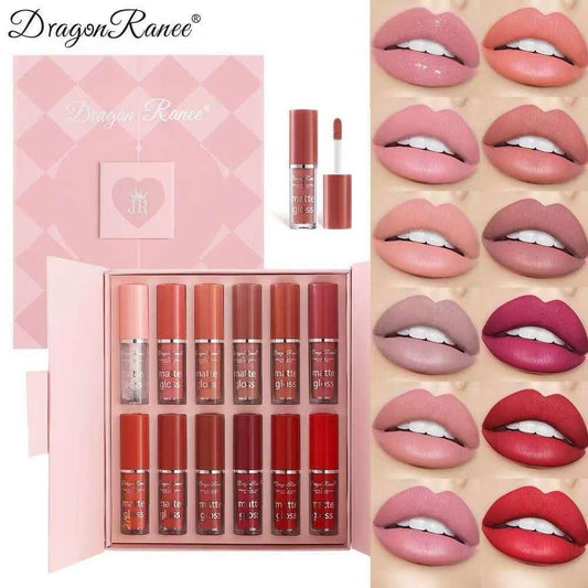 High pigment lipstick
Long-lasting matte lip gloss
Dragon Ranee waterproof lipstick
Dragon Ranee 12-color lip gloss
12-color matte lip gloss





