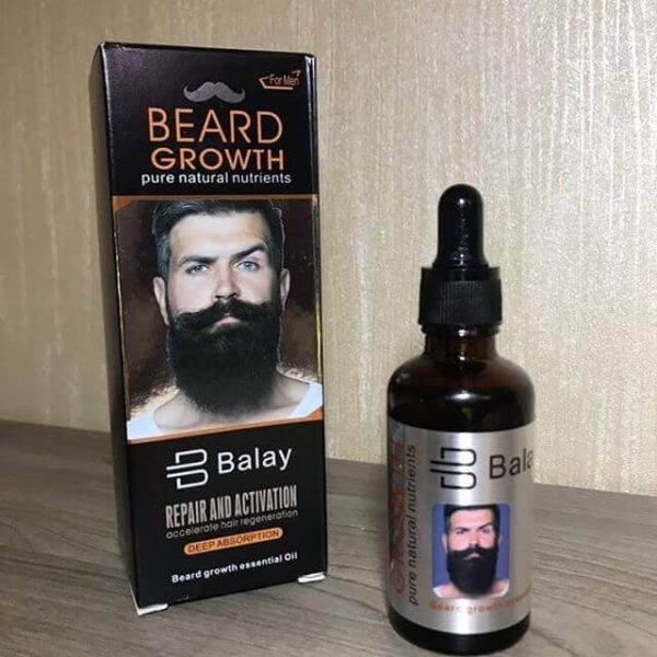 Get Balay Original Beard Growth Essential Oil For Men – Pure Natural Nutrients – Accelerates Hair Regeneration – Deep Absorption – Buy Now – Best Selling Product For Beard Repair & Activation