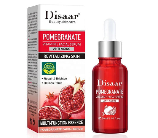 💧 Improves skin texture and smoothness
🍇 Pomegranate extract for skin renewal & glow
🌿 Fights fine lines and dullness naturally
✨ Vitamin E for anti-aging & deep hydration




