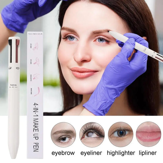 waterproof makeup pen
long lasting makeup pen
eyebrow pencil lip liner highlighter
4-in-1 makeup pen





