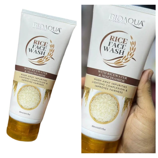 Brightening rice face wash
Bioaqua Rice Face Wash
Bioaqua Rice Cleanser


