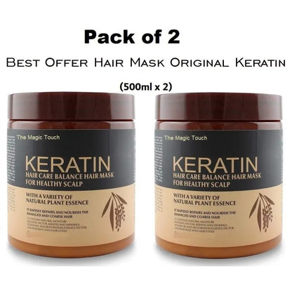Keratin Hair Mask
Keratin Hair Treatment
Hair Mask for Dry and Damaged Hair
Deep Conditioning Hair Mask
Keratin Repair Mask
Pack of 2 Hair Mask

