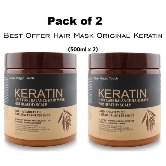 Keratin Hair Mask
Keratin Hair Treatment
Hair Mask for Dry and Damaged Hair
Deep Conditioning Hair Mask
Keratin Repair Mask
Pack of 2 Hair Mask

