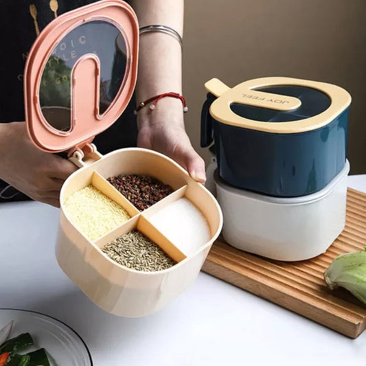 Kitchen Spice Organizer
4 in 1 Spice Box
Modern Spice Kit
Multi-Compartment Spice Jar




