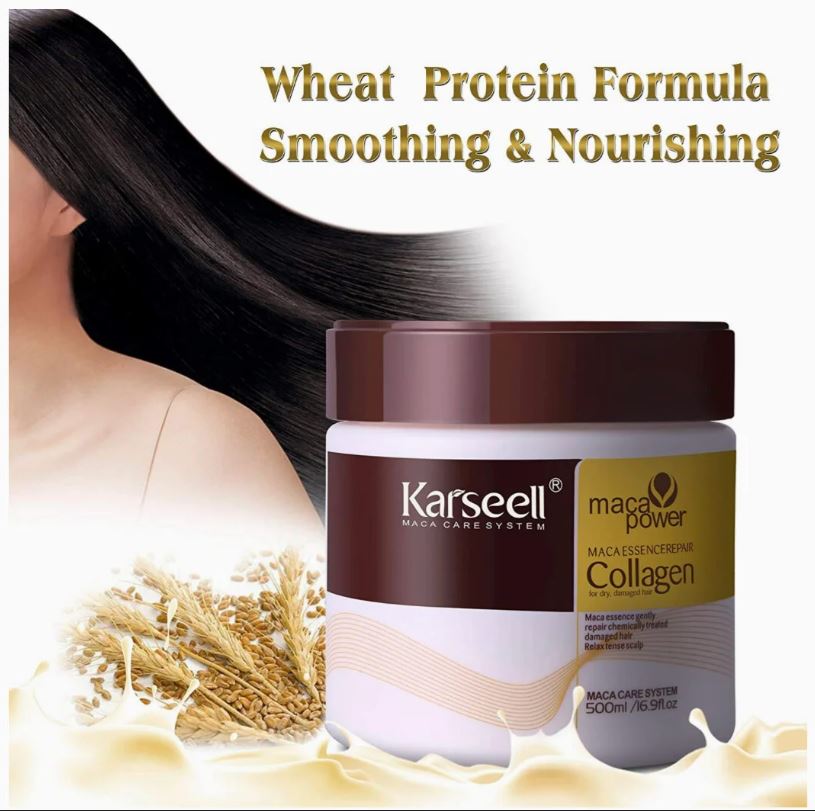 Karseell Hair Mask – Collagen & Maca Deep Repair Treatment (500ml)